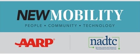 NADTC and AARP new mobility webinar logo